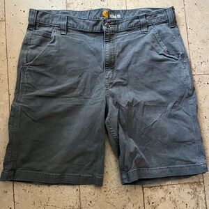 Carhartt Men's Slate Gray Flat Front Shorts